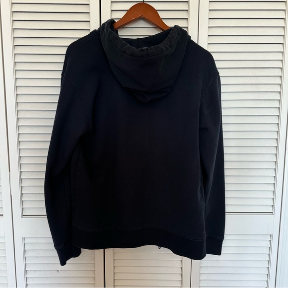 Abercrombie & Fitch Hoodie Zip Up Fleece Lined Sweatshirt Navy Blue M Y2K VTG - Picture 5 of 9